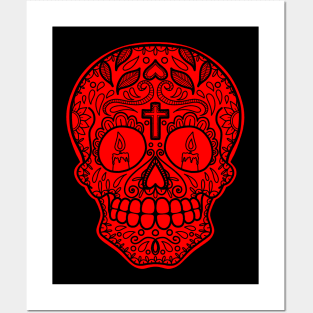 HomeSchoolTattoo Sugarskull Posters and Art